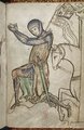 Imádkozó lovag az úgynevezett westminsteri zsoltároskönyvből, 1250 körül (kép forrása: Wikimedia Commons)