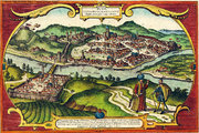 A Buda és Pest közötti ideiglenes hajóhíd évszázadokon keresztül kötötte össze a két várost