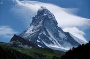 A hegycsúcs Zermatt felől nézve