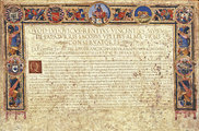 A Haszekura római polgárjogát igazoló oklevél, 1615. november 20-ai keltezéssel (kép forrása: Wikimedia Commons)