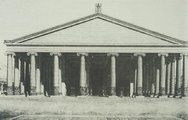 A templom rekonstukciós rajza (kép forrása: Wikimedia Commons)