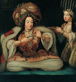 Ismeretlen festő: A kávé élvezete (18. század első fele, francia iskola) (kép forrása: Wikimedia Commons)