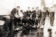 Matrózok az Osztrák-Magyar Monarchia haditengerészetének hadihajóján (1916) Forrás: Fortepan / Tarbay Júlia