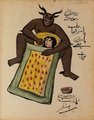 A démonok ábrázolása már jóval az iszlám előtt megjelent a Közel-Keleten. Ez ilyesfajta rajzokat és szövegeket az emberek talizmánként használták a sátáni teremtmények ellen.