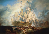 A trafalgari csata pokla William Turner festményén