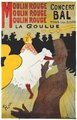 A Moulin Rouge számára készített plakát, 1891. (kép forrása: Wikimedia Commons)