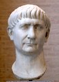Traianus császár márvány fejszobra (kép forrása: Wikimedia Commons)