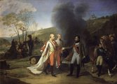 Napóleon és Ferenc osztrák császár találkozása Austerlitz után