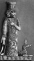 Marduk babiloni főisten szent sárkányával egy Kr. e. 9. századi pecséthengeren.