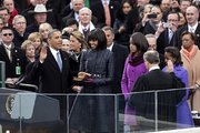 Barack Obama második nvilvános beiktatása 2013. január 21-én, hétfőn (kép forrása: Wikimedia Commons)
