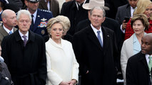 A Clinton és a Bush házaspár Donald Trump beiktatásán, 2017. január 20.