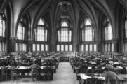 Készülődés a Műszaki Egyetem könyvtárában, 1940. (Fortepan/Somlai Tibor)