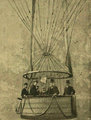 Utasok Godard léggömbjének kosarában