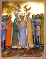 László király megkoronázása. A lovagkirálynak hívott uralkodó végül Kálmánt nevezte meg utódjának.