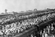 Az 1947 októberében készült képen Amritszár határvárosban Pakisztánba tartó muszlim és Indiába tartó hindu menekültek láthatók az 1947 októberétől 1948 decemberéig tartó indiai-pakisztáni háború kezdetén. A történelem legnagyobb népvándorlása során mintegy 14,5 millió ember kényszerült otthona elhagyására.