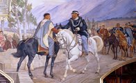 Garibaldi és II. Viktor Emánuel találkozója Teanóban
