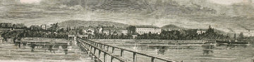 Balatonfüredi panoráma 1880-ban