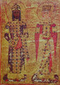 I. Manuél bizánci császár és felesége, Antiochiai Mária