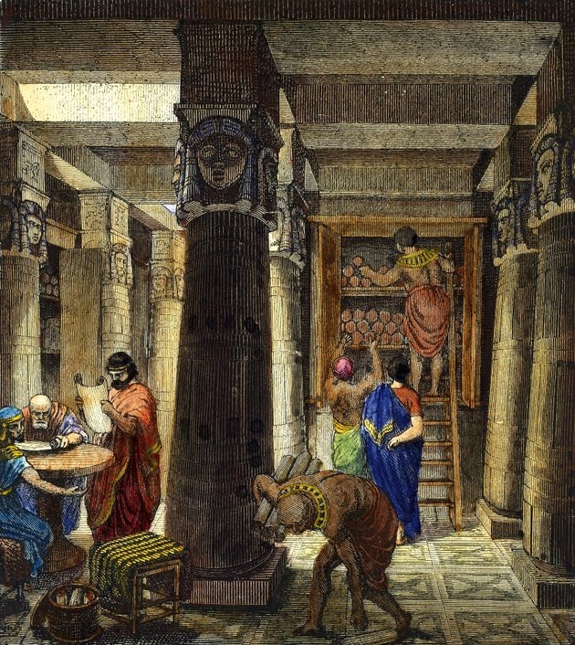 Arkhimédész fiatal éveinek jelentős részét töltötte az alexandriai könyvtárban