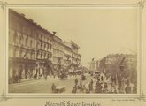 Múzeum körút a Nemzeti Múzeum előtt. A felvétel 1894. április 1-én Kossuth Lajos temetése alkalmával készült (Fortepan/Budapest Főváros Levéltára / Klösz György fényképei)