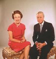 Wallis Simpson windsori hercegné és Eduárd windsori herceg, a lemondott király idősebb korukban