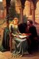 Abelard és tanítványa, Héloïse (Edmund Leighton alkotása)