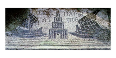Egy Isola Sacra temetőjéből származó mozaik