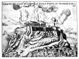 Az Akropolisz ábrázolása Fanelli L'Atene Attica című 1687-es művében <br /><i>Wikipédia / Közkincs</i>