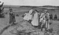 A német 8. hadsereg vezérkara a Mazuri-tavaknál