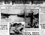 A The Philadelphia Inquirer hírlap címoldala 1916. július 5-én