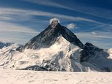 A Matterhorn északi oldala, ahonnan már sikerrel jártak a csúcstámadók