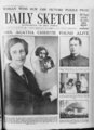 A Daily Sketch címlapon jelenti Agatha Christie megtalálását, 1926. december 15.