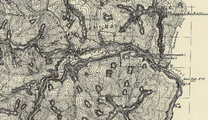 A harmadik katonai felmérés térképén megjelenik Úzvölgy, mint lakott hely (1888–1895, részlet)