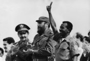 Mengisztu Haile Mariam, Etiópia diktátora kubai kollégájával, Fidel Castróval