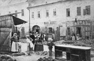 Zalár József (Oroszlán) utcai házak a mai Gárdonyi Géza tér és a Dobó István (Piacz) tér között (1878)