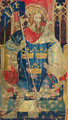 Artúr ábrázolása a „kilenc méltó ember” egyikeként egy 1385 körül készült kárpiton