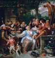 Jan Steen: Vidám társaság egy teraszon (1673–1675)