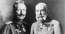 II. Vilmos német császár és Ferenc József közös portréja (1914)