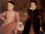 Mária második férjével, Lord Darnley-val