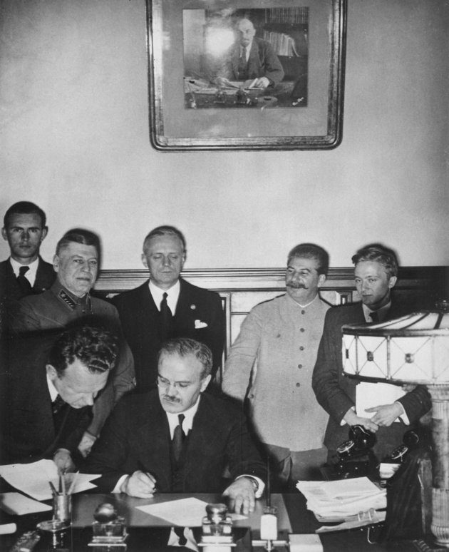 A Molotov-Ribbentrop-paktum aláírása
