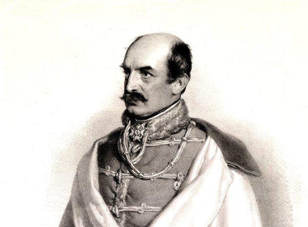 Josef Kriehuber: Josip Jelačić horvát bán 1848-ban