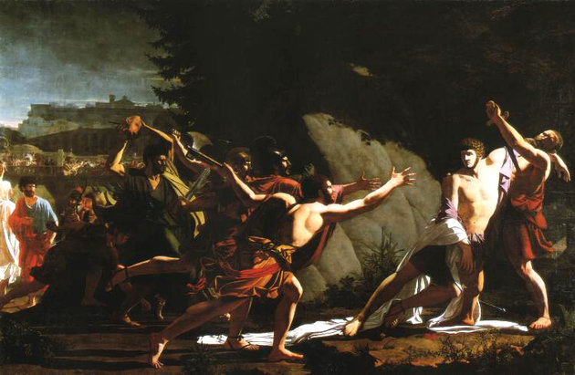 Caius Gracchus halála (Félix Auvray festménye)