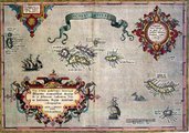 Az Azori-szigetek egy 16. századi térképen