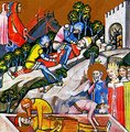 Vazul megvakítása és Imre herceg temetése a Képes Krónikában