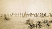 Geronimo és harcosai megadásuk előtt, 1886. március 27.
