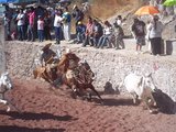 A rodeó mexikói megfelelője, a charrería (vagy charreada) résztvevői a mexikói Tequixquiac-ban, 2011.