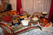 Ma már tradicionális vacsora hálaadáskor (Kép forrása: Wikipédia/ Ms Jones/ CC BY 2.0)