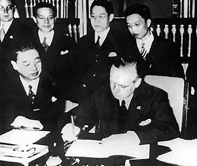 Az antikomintern paktum aláírása 1936. november 25-én