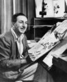 Walt Disney a tervezőasztalnál, ahol a világ leghíresebb mesefigurái születtek