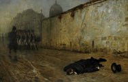 Az utolsó pillanatig megőrizte bátorságát (a marsall kivégzése egy 1868-as festményen)